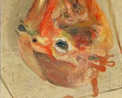 Јагњећа глава, уље на платну, 66 х 46 cm, 1978.
