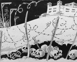 МИЛОРАД ЋИРИЋ „Без назива“, око 1945, туш, 23,8х34 цм