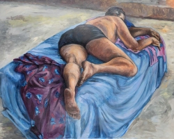 АНА ЦРНОГЛАВАЦ - Студија у боји, акрилик, 140 x 180 cm