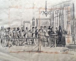 МИЛЕНКО ЂУРИЋ „Без назива“, 1923, оловка, 25 х32 цм