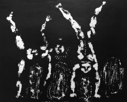МИОДРАГ РОГИЋ Човек и жена“, 1956, литографија, 38,5х48 цм