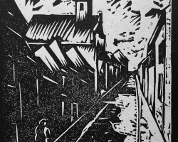 БОГДАН ШУПУТ „Без назива“, око 1935, линорез, 13,7х9,8 цм