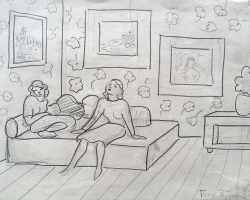 БОСА ТУЦАКОВИЋ „Без назива “, 1928, оловка, 18х26 цм