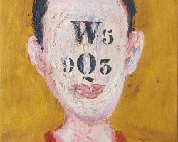 Кодирани портрет W59Q3, уље на платну, 33 х 24 cm, 2001.