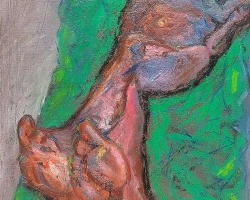 Жртва, уље на платну, 81 х 65 cm, 1992.