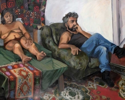 МИЛИЦА СИМИЋ - Студија у боји, акрилик, 129 x 209 cm