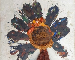 Без наслова, уље на панелу, 38 х 36 cm, 1987.