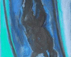 Пливач 10, уље на платну, 35 х 25 cm, 2010.