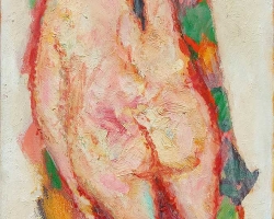 На плажи, уље на платну, 65 х 33 cm, 1997.