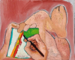 Цртач уље, на платну, 60 х 73 cm, 1992.